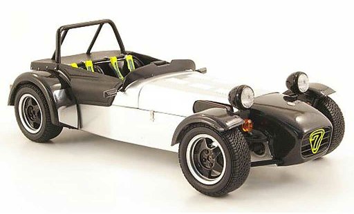 Caterham Super Seven JPE 1/18 Kyosho grigio metallisee/nero modellini auto