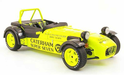 Caterham Super Seven JPE 1/18 Kyosho giallo modellini auto