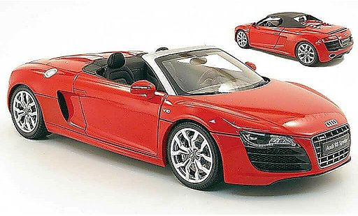 Audi R8 v10 5.2 fsi 1/18 Kyosho Spyder rosso modellini auto