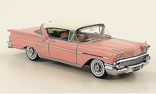 Chevrolet Bel Air Coupe 1/43 American Excellence 1958 Impala Hardtop rosa/elfenbein lim.Aufl. 500 modellini auto