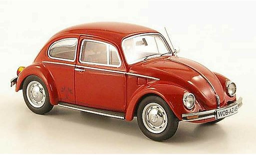 Volkswagen Kafer Base 1/43 Schuco 1200 rosso ''Der Samtrote'' modellini auto