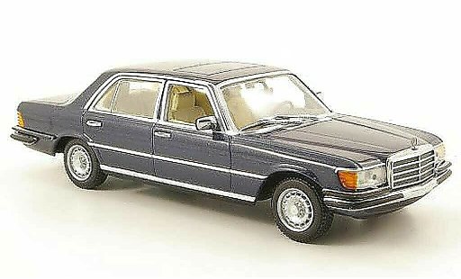 Mercedes 450 Base 1/43 Minichamps 6.9 (W116) blu modellini auto
