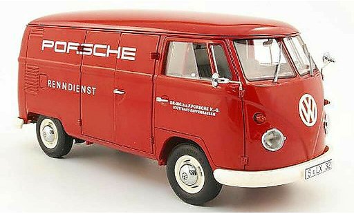 Volkswagen Combi Base 1/18 Schuco t1 furgone porsche renndienst modellini auto