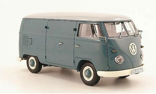 Volkswagen Combi Base 1/18 Schuco t1 furgone blu et grigio modellini auto