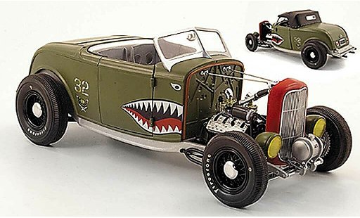 Ford 32 Hot Rod 1/18 GMP series aero rat verde modellini auto