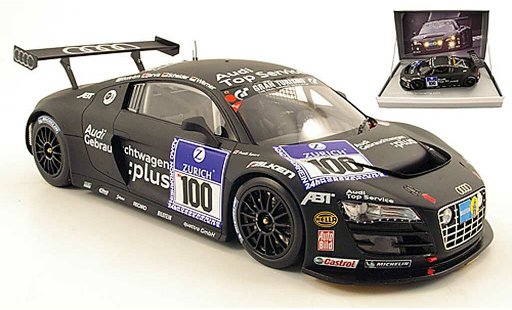 Audi R8 lms 1/18 Spark no.100 audi top service 24h nurburgring 2010 ekstrom / jarvis / scheider / werner modellini auto