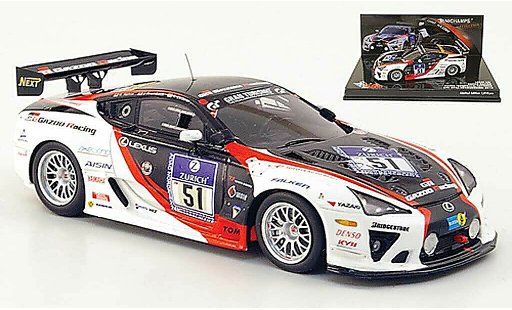 Lexus LFA Gazoo Racing 1/43 Minichamps No.51 24h ADAC Nurburgring 2010 modellini auto