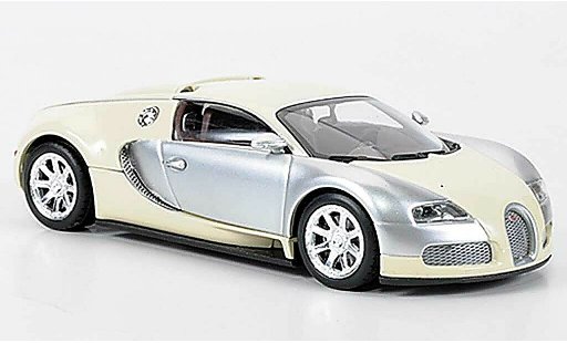 Bugatti Veyron Edition Centenaire 1/43 Minichamps Chrom/beige 2009 modellini auto