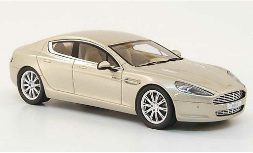 Aston Martin Rapide berline 1/43 Minichamps beige Autosalon Genf 2010 modellini auto