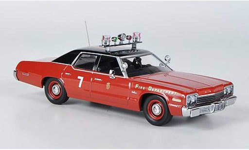 Dodge Monaco 1974 1/43 Minichamps Fire Department rosso/nero modellini auto