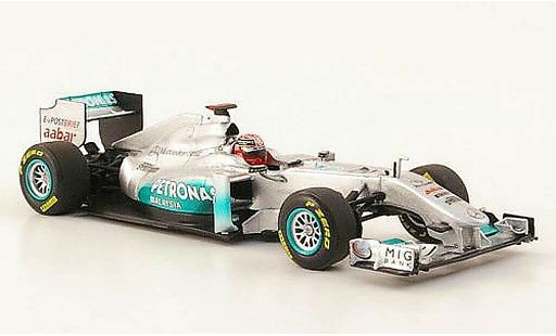 Mercedes F1 2011 1/43 Minichamps GP No.7 Petronas M.Schumacher Showcar modellini auto