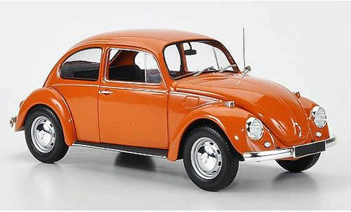 Volkswagen Kafer Base 1/18 Minichamps 1200 orange 1972 modellini auto