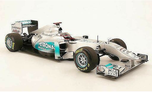 Mercedes F1 2009 1/18 Minichamps MGP Team No7 Petronas M.Schumacher Showcar 2011 modellini auto