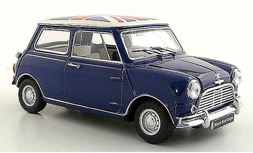 Austin Mini cooper s 1/18 Kyosho Mk I 1275S blu/Union Jack modellini auto