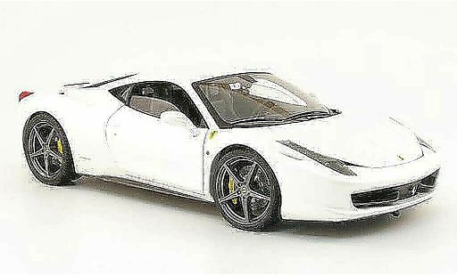 Ferrari 458 Italia 1/18 Hot Wheels Elite bianco owned by f.alonso modellini auto