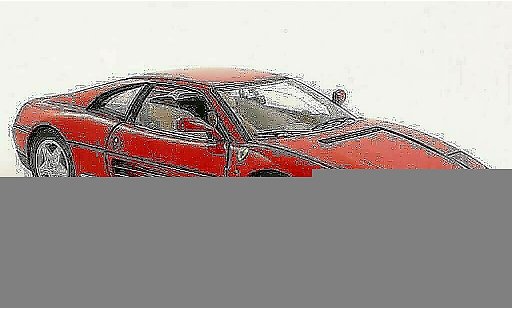 Ferrari 348 TB 1/18 Hot Wheels Elite rosso 1989 modellini auto