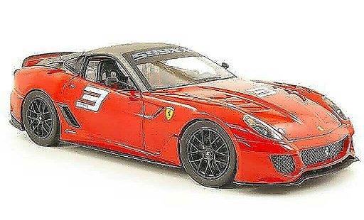 Ferrari 599 XX 1/18 Hot Wheels no.3 rosso/grigio modellini auto