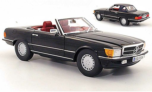 Mercedes 300 Base 1/18 Norev SL (R107) nero 1978 modellini auto