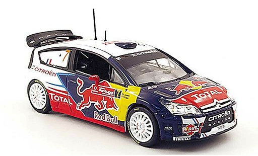 Citroen C4 WRC 2010 1/43 Norev No.7 Red Bull Rally de Portugal modellini auto