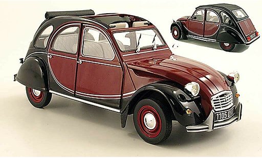 Citroen 2CV Charleston 1/18 Norev rosso/nero 1982 modellini auto