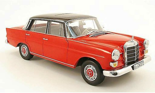 Mercedes 200 Base 1/18 Norev (w110) rosso/noir 1966 modellini auto