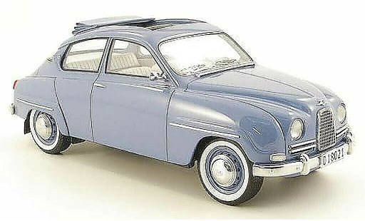Saab 96 Base 1/18 Neo blu 13 modellini auto