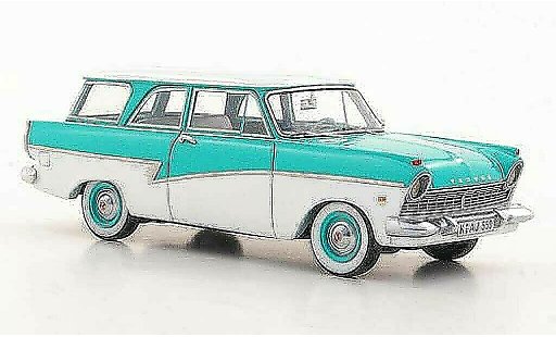 Ford Taunus 17M P2 1/43 Neo Turnier turchese/bianco modellini auto
