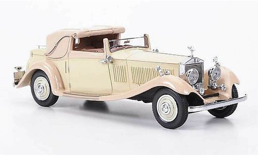 Rolls Royce Phantom 1934 1/43 Neo II Owen Sedanca Coupe J. Gurnney Nutting & Co. beige/beige modellini auto