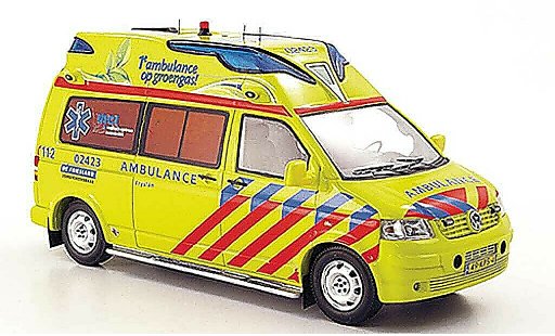 Volkswagen T5 T5 GP 1/43 Neo Hornis Silver KTW Kijlstra Ambulancegroep Fryslan 2010 modellini auto