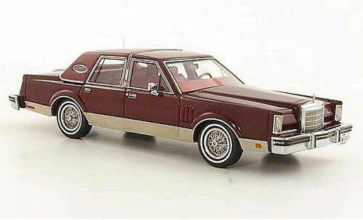 Lincoln Continental 1980 1/43 Neo Mark VI Sedan rosso modellini auto