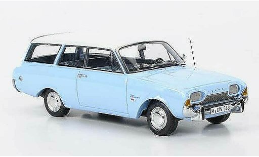 Ford Taunus 17M P3 1/43 Neo Turnier blu/bianco limitata edition modellini auto