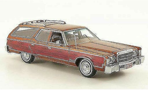 Chrysler Town & Country special edition 1/43 American Excellence rame/Holzoptik limitata 1976 modellini auto