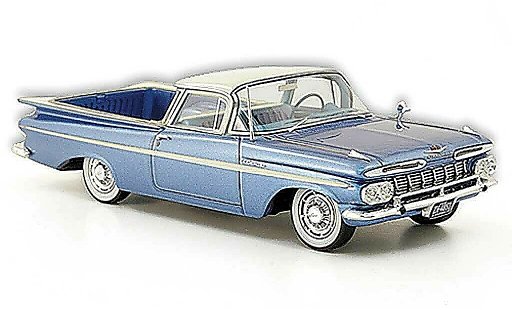Chevrolet El Camino SS 1/43 American Excellence blu/bianco limitata edition 1959 modellini auto