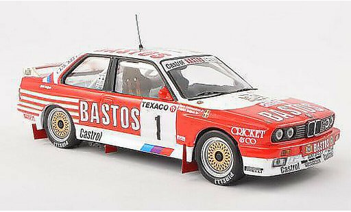 Bmw M3 course 1/43 IXO E30 No.1 Bastos Boucles de Spa 1988 P.Snijers/grigio.Colebunders modellini auto