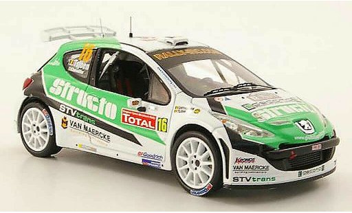 Peugeot 207 S2000 1/43 IXO No.16 Structo IRC Rally Ypern 2009 modellini auto