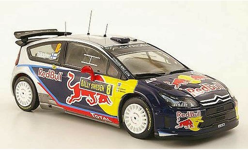 Citroen C4 WRC 2010 1/43 IXO No.8 Red Bull Rally Svezia modellini auto