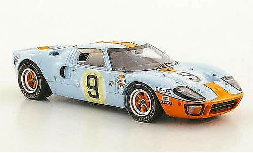 Ford GT40 Mk I 1/43 Spark GT 40 No.9 Gulf P.Rodriguez / L.Bianchi vincitorefahrzeug 24h Le Mans 1968 modellini auto