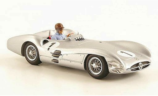 Mercedes W 196 Base 1/43 Spark No.1 J.-M.Fangio GP Gran Bretagna 1954 modellini auto