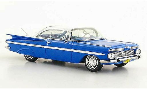 Chevrolet Impala Coupe 1/43 Spark 1959 blu/bianco modellini auto