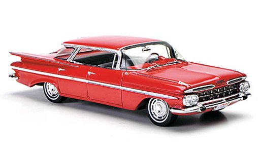 Chevrolet Impala Sedan 1/43 Spark 1959 Four Window rosso modellini auto