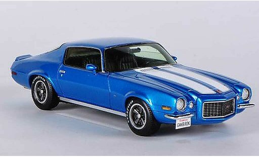 Chevrolet Camaro Z28 1/43 Spark blu/bianco 1970 modellini auto