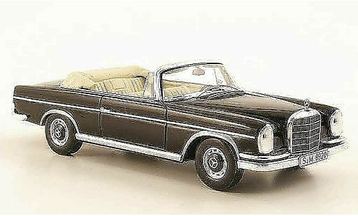Mercedes 300 Cabriolet 1/43 Spark Cabrio (W112/3) nero 1963 modellini auto