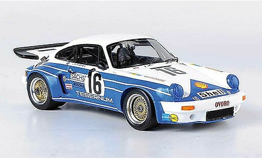 Porsche 911 RSR 1/43 Spark Carrera No.16 Tebernum 24h Le Mans 1975 C.Schickentanz/H.Bertrams modellini auto