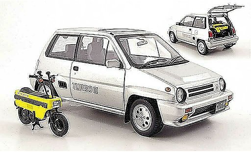 Honda City Turbo 1/18 Autoart II grigio metallisee RHD 1983 modellini auto
