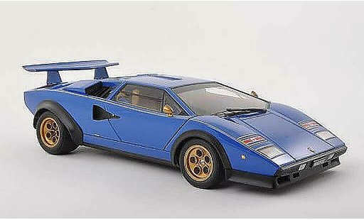 Lamborghini Countach LP 500 1/18 Autoart S Walter Wolf Edition blu 1975 modellini auto