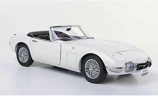 Toyota 2000 GT Cabriolet 1/18 Autoart Cabrio bianco RHD 1967 modellini auto