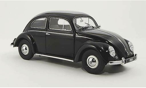 Volkswagen Kafer Base 1/18 Autoart nero 1955 modellini auto