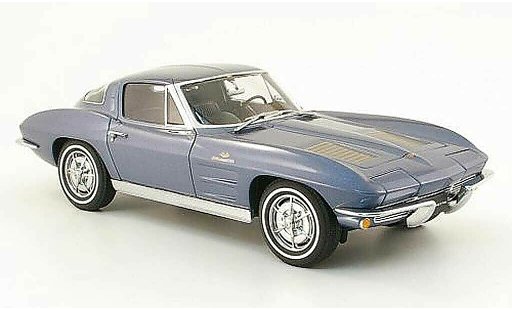 Chevrolet Corvette Coupe 1/18 Autoart C2 grigio blu 1963 modellini auto