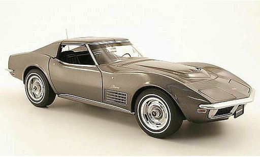 Chevrolet Corvette Coupe 1/18 Autoart C3 grigio 1970 modellini auto