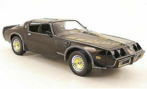 Pontiac Trans Am 1980 1/18 Greenlight noir/or smokey and the bandit ii modellini auto